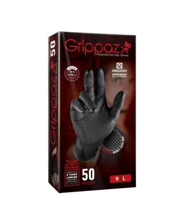 Jednorázové rukavice GRIPPAZ® 246 - černá