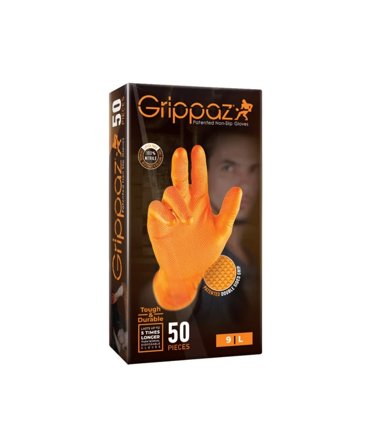 Jednorázové rukavice GRIPPAZ® 246  - oranžová