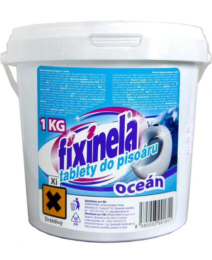 Hygienické tablety do pisoára FIXINELA, 1 kg