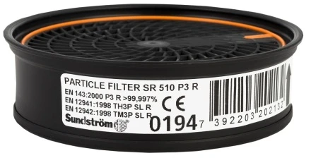 Filtr SUNDSTRÖM - SR 510 P3 do półmasek i masek całotwarzowych