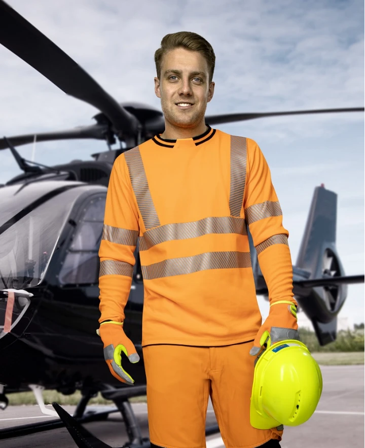 Tričko s dlhým rukávom ARDON®SIGNAL Hi-Vis oranžové