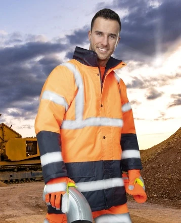 Bunda zimná hi-viz ARDON®REF602 oranžovo-modrá