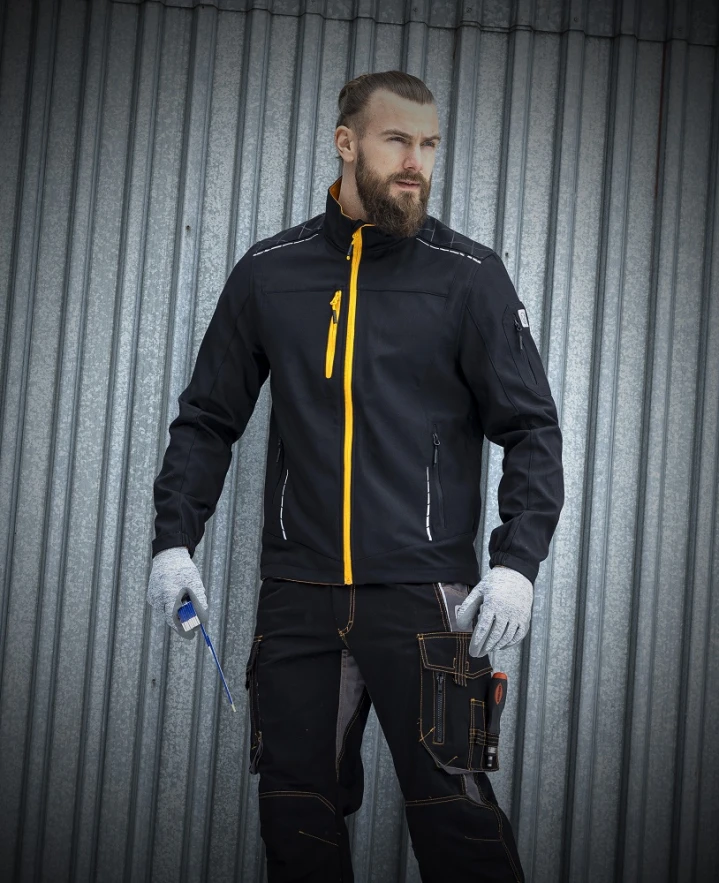 Kurtka Softshell ARDON®VISION , czarna-pomarańczowa