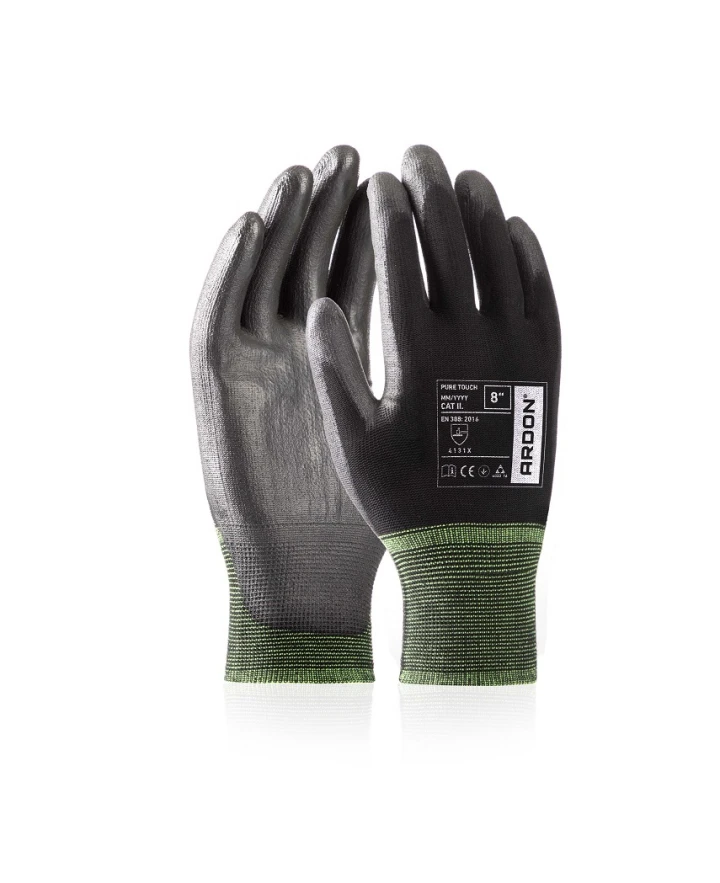 Máčené rukavice ARDON®PURE TOUCH BLACK - černá