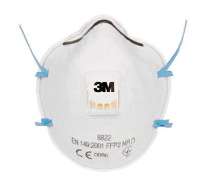 Respirátor proti pevným částicím 3M™ 8822 FFP2 s ventilkem